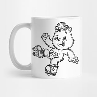 caring bear with roller skates Mug